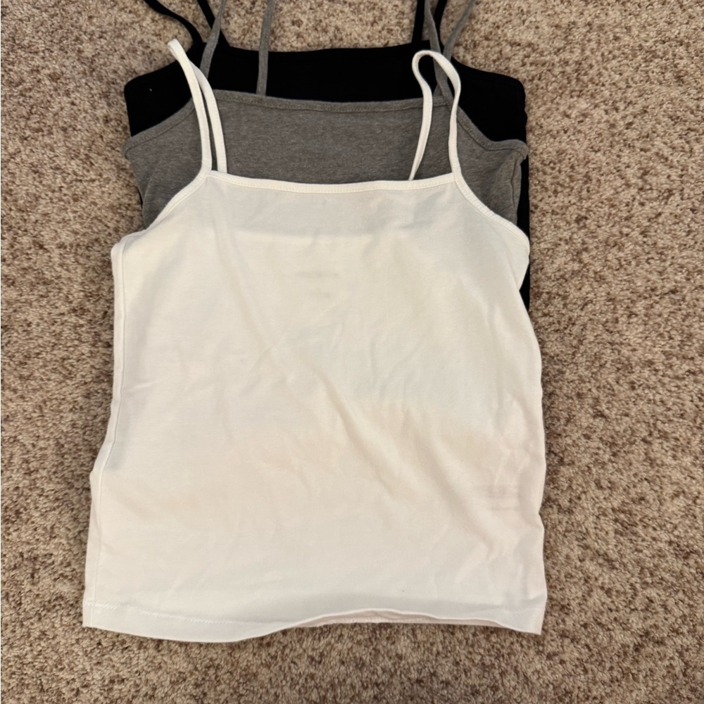 Target Women's Tank Tops - White, Gray, Black